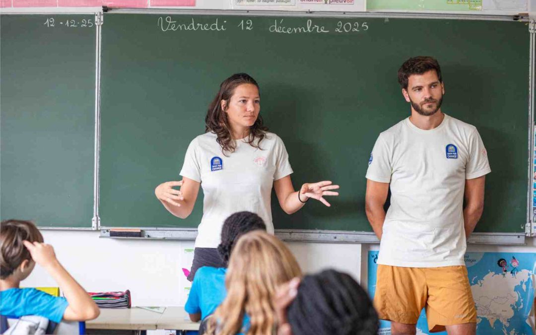 Swim for Change, trophée pour son projet “Mission Océan à l’École”